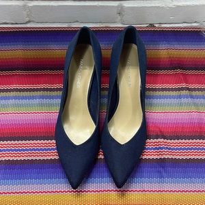 Marc Fisher Caitlin Pumps, Women's Size 7.5 Navy Blue – Used Once